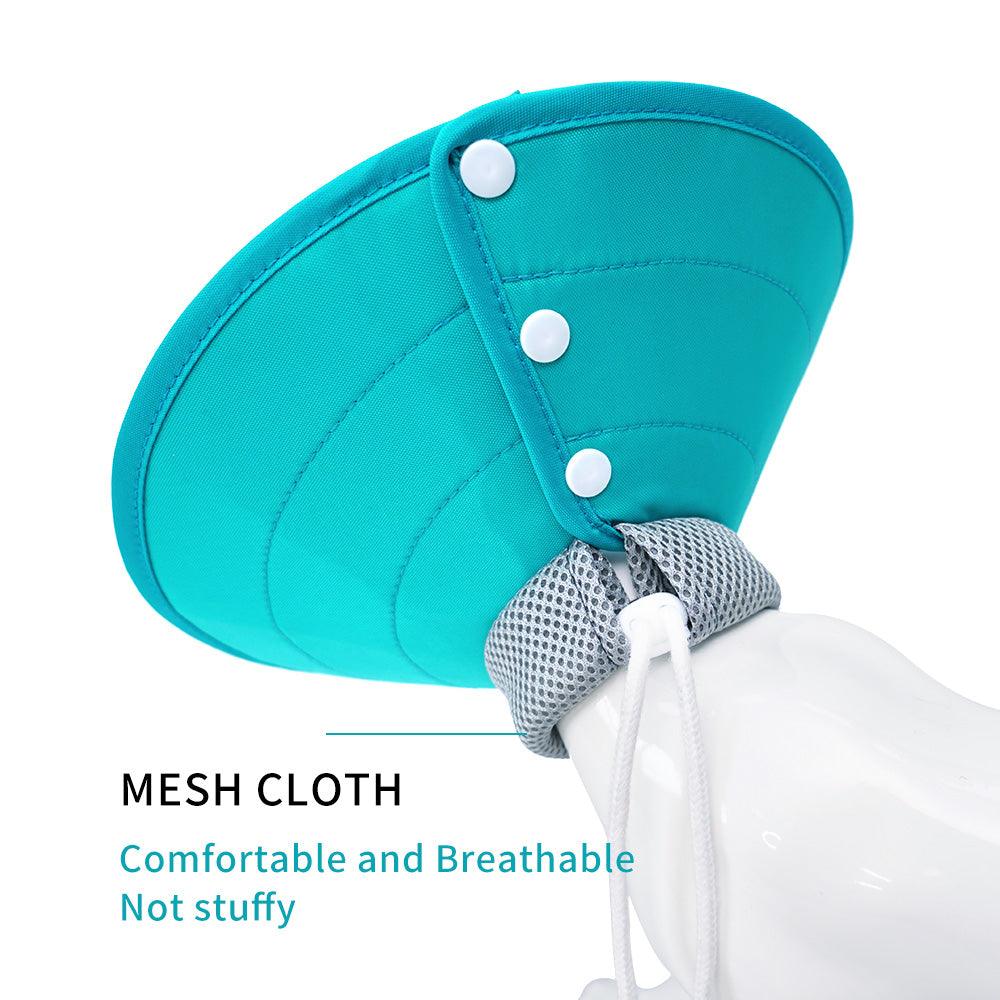Pet Dog Cat Elizabethan Collar Nylon Adjustable Cone Mesh Recovery - Mega Pet Store