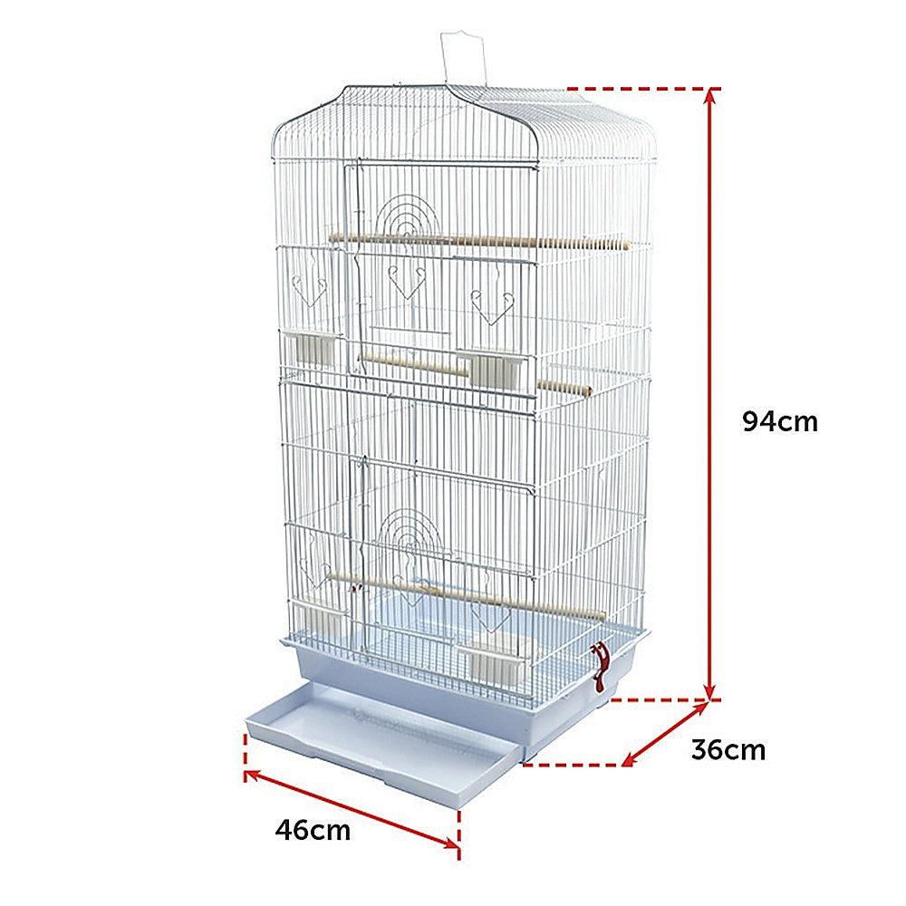 95cm Bird Cage Canary Parakeet Cockatiel LoveBird Finch Bird Cage - Mega Pet Store