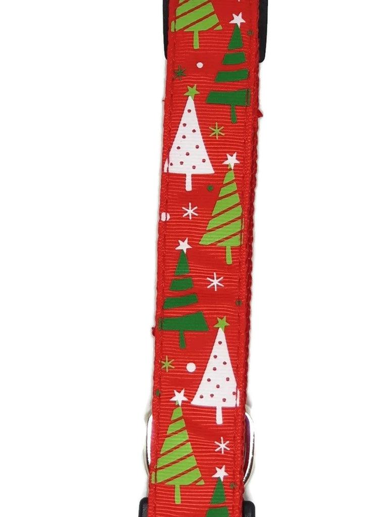Christmas Dog Collars Adjustable - Moondidley Pets Small Red Xmas Trees - Mega Pet Store