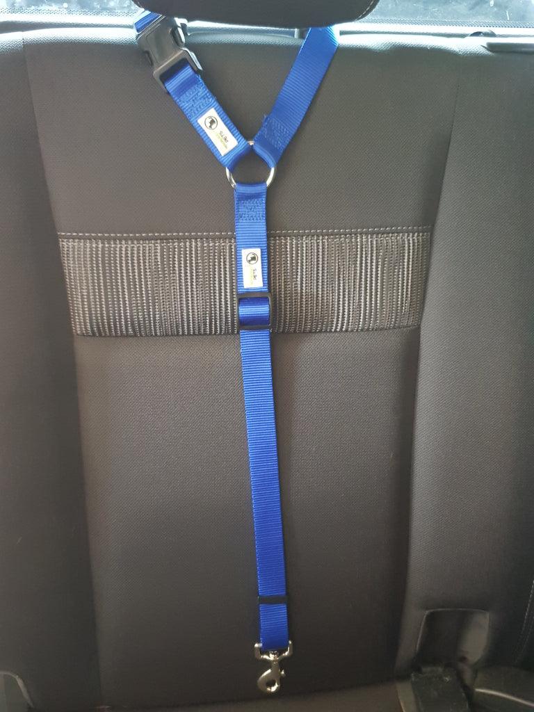 Dog Seatbelt Headrest Restraint Safety Travel - Moondidley Pets Blue - Mega Pet Store