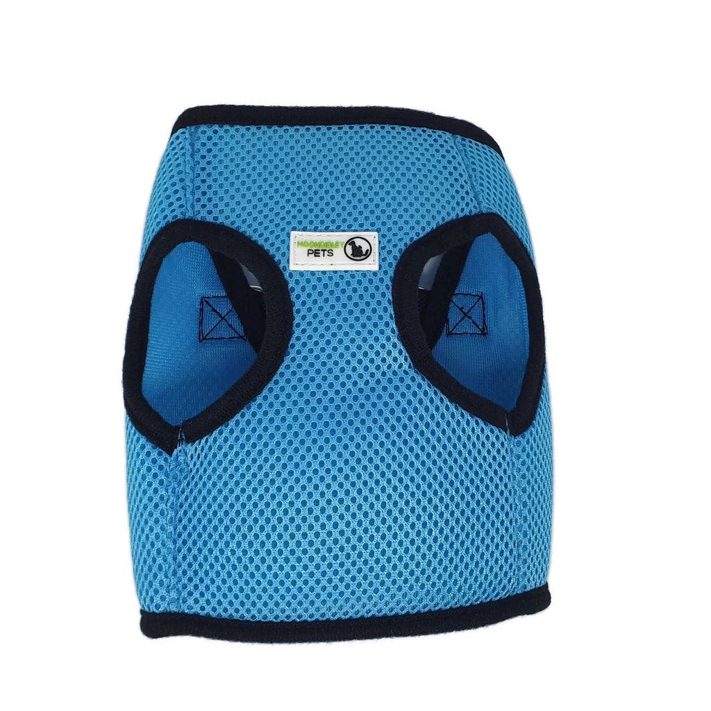 Vest Harness Pet Dog-Cat Step-in Velcro and Buckle Attachments - Moondidley Pets Large Light Blue - Mega Pet Store