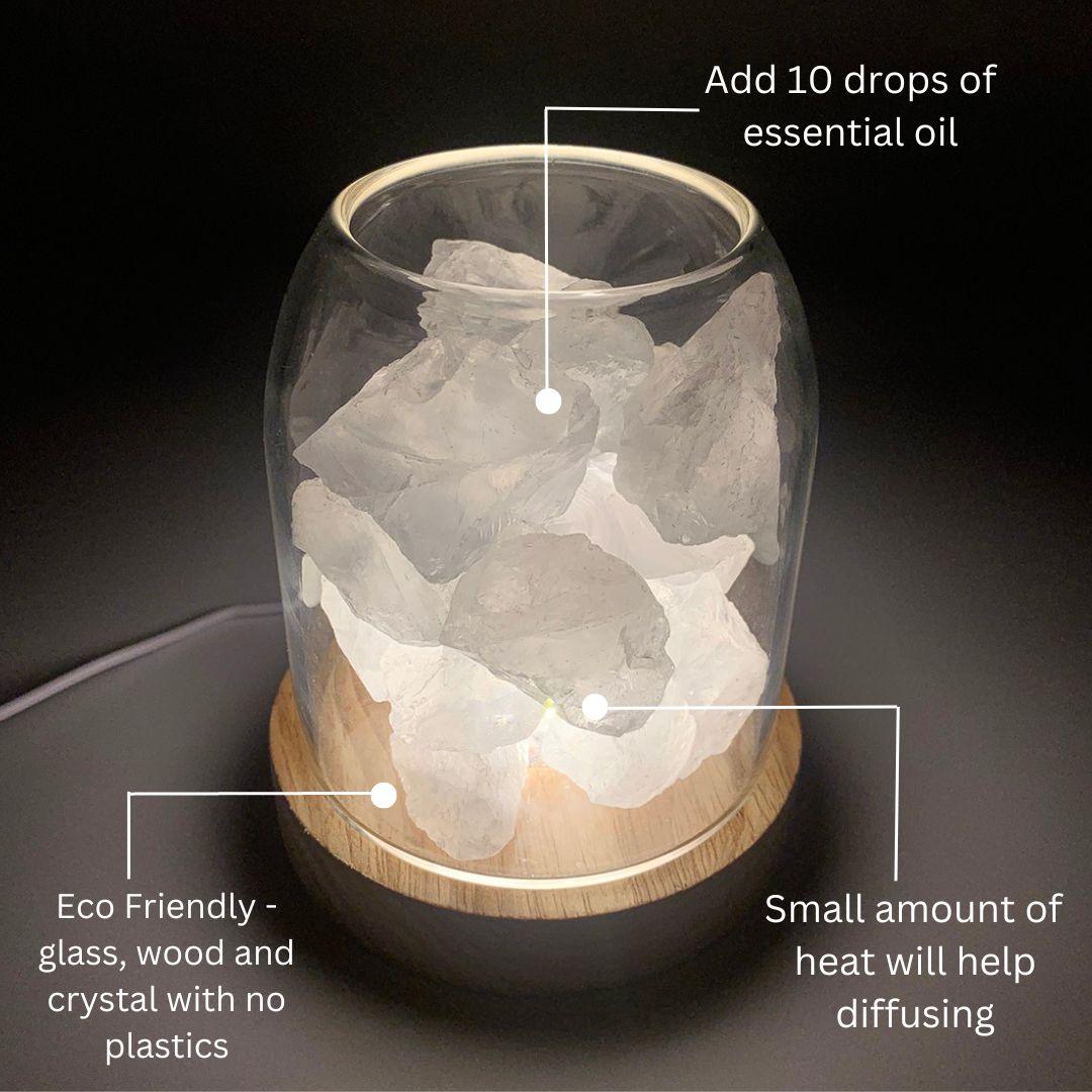Aurora Crystal Diffuser - Clear Quartz - Mega Pet Store