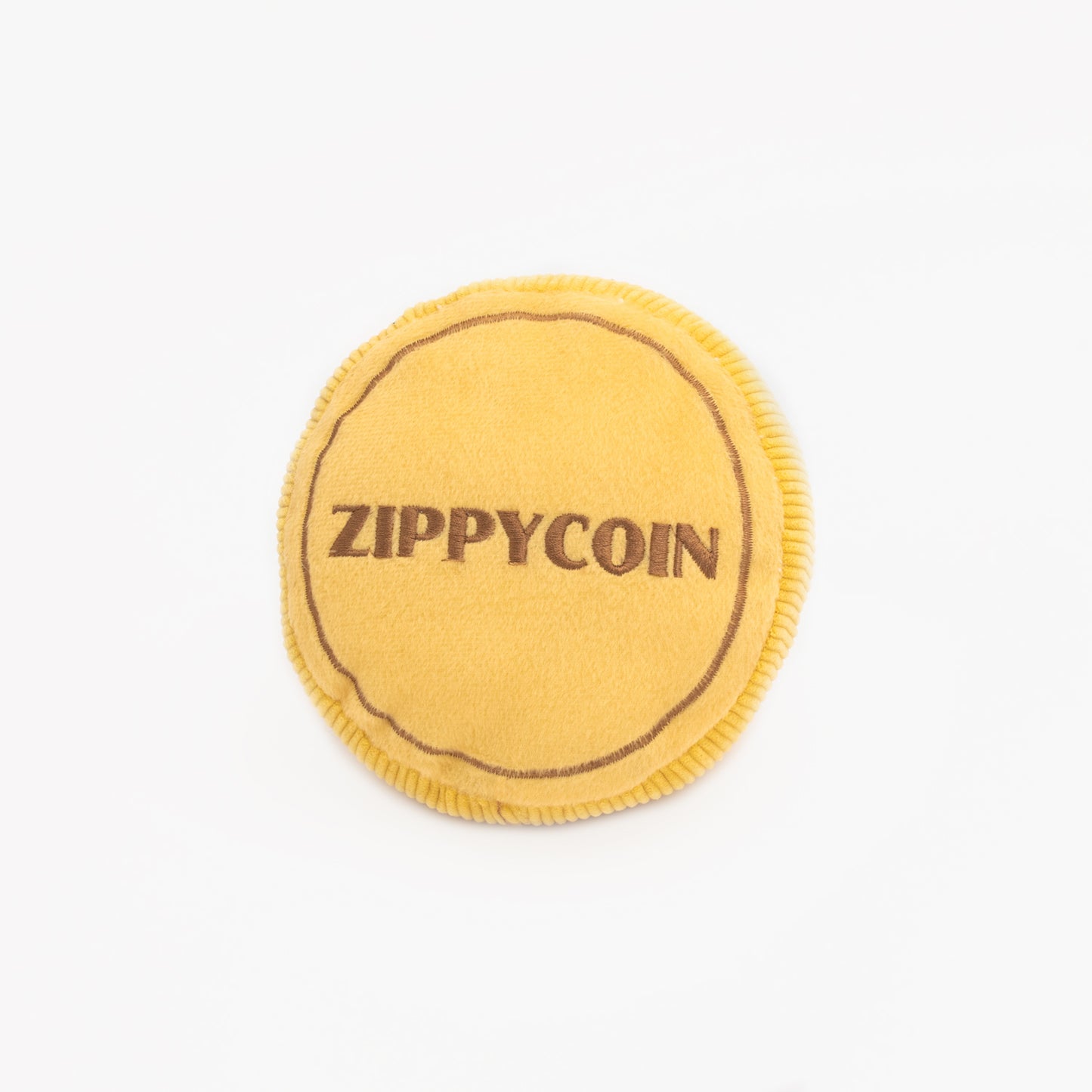 Zippy Paws Squeakie Pattiez Zippy Coin Plush Squeaker Dog Toy