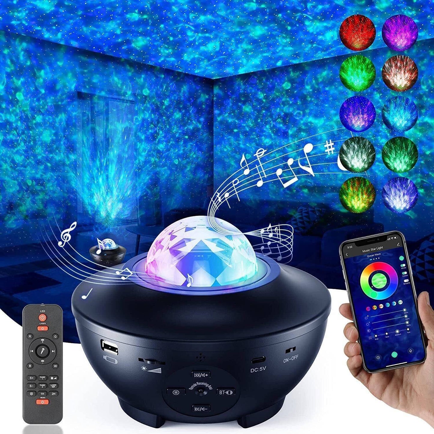 GalaxyGlow Smart Starry Night Projector