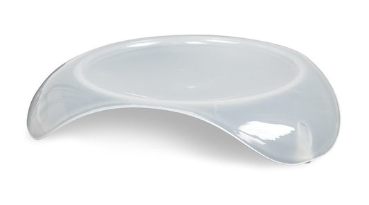 Smartcat Shallow Cat Food Dish - Transparent White