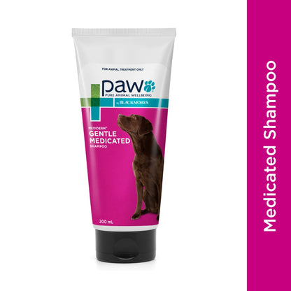 PAW MediDerm Gentle Medicated Shampoo for Dogs - 200ml