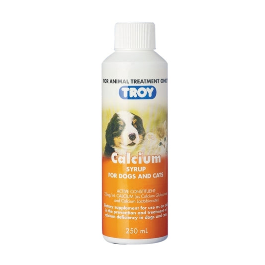 Troy Calcium Syrup Supplement for Dogs & Cats 250mL