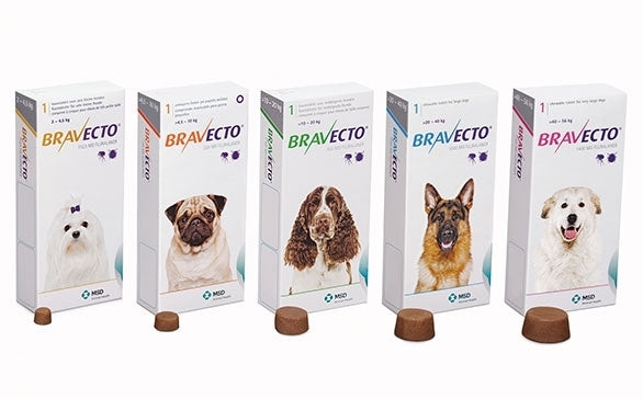 Bravecto Flea & Tick Control Single Chew for Dogs