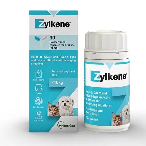 Zylkene Nutritional Supplement for Cats and Dogs - 30 Capsules