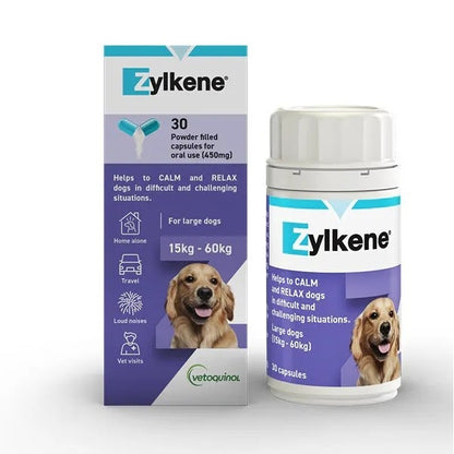 Zylkene Nutritional Supplement for Cats and Dogs - 30 Capsules