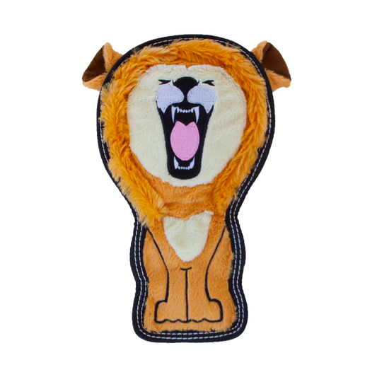 Outward Hound Tough Seamz Lion Plush Dog Toy