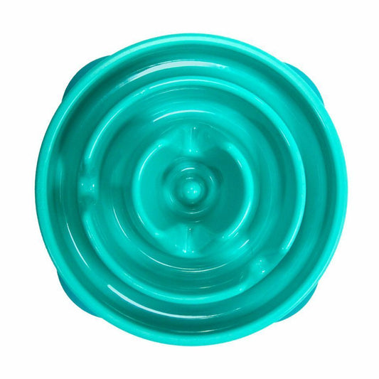 Outward Hound Mini Fun Feeder Slow Bowl - Teal