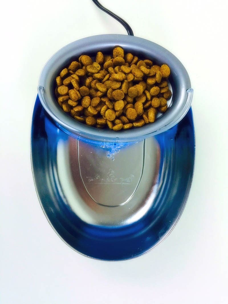 Pioneer Pet Food + Water Station Stainless Steel and Plastic Food Bowl Drinking Fountain