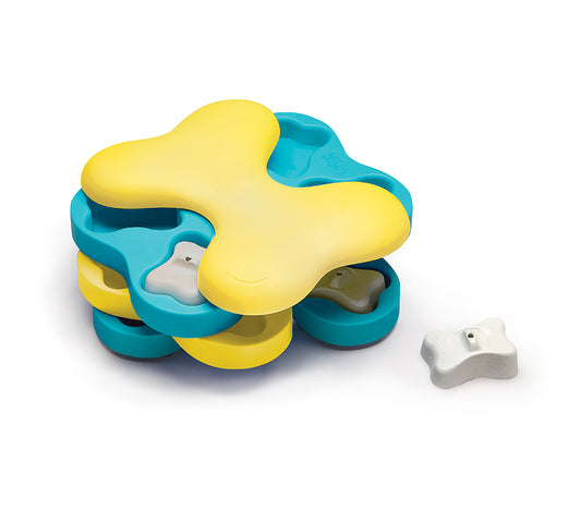 Nina Ottosson Interactive Treat Hiding Dog Toy- The Tornado in Blue