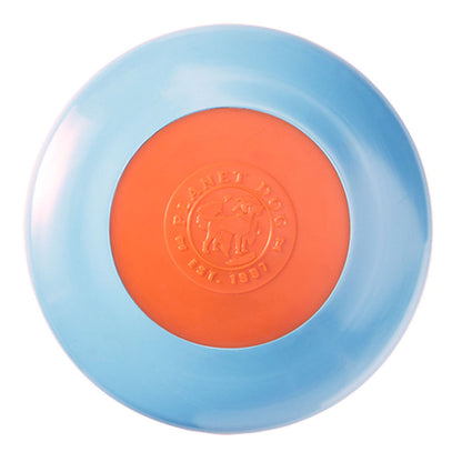 Planet Dog Zoom Flyer Frisbee Blue & Orange Dog Fetch Toy