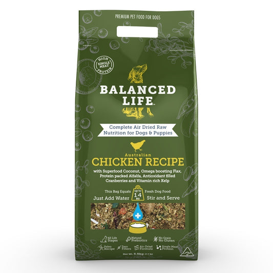 Balanced Life Air Dried Dog Food - Chicken 3.5Kg