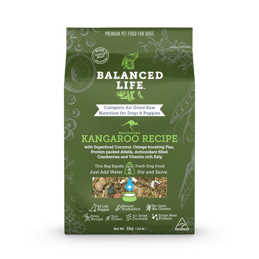 Balanced Life Air Dried Dog Food - Kangaroo - 1kg