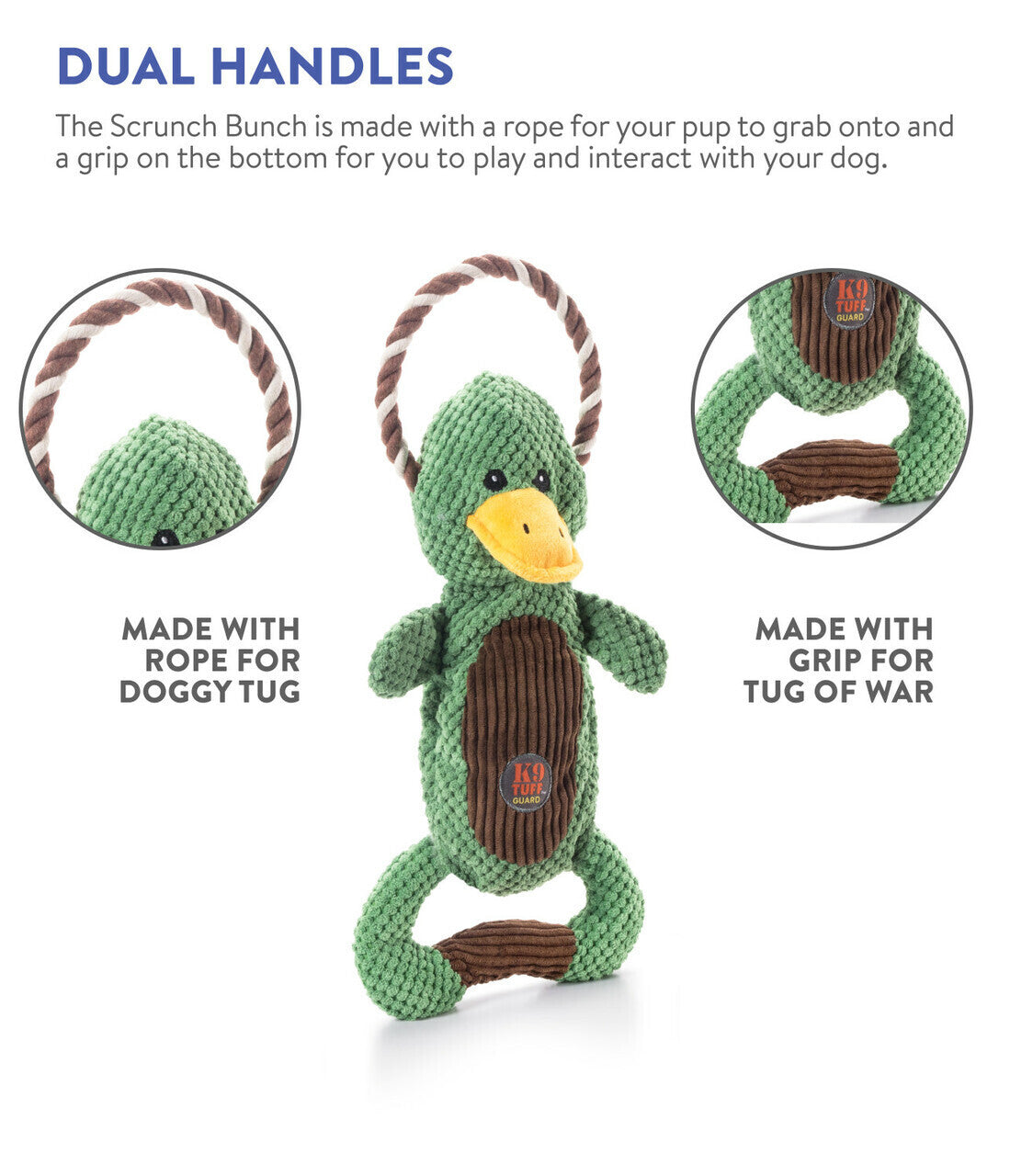 Charming Pet Scrunch Bunch & Squeak Dog Toy