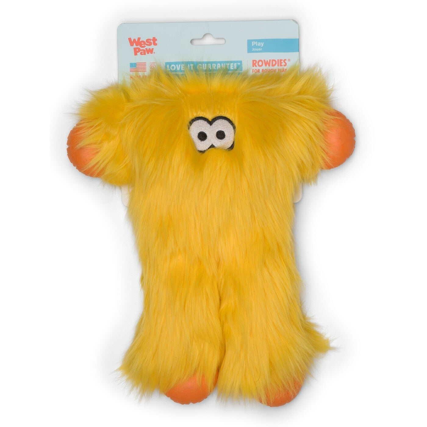 West Paw Rowdie Tough Plush Dog Toy - Peet