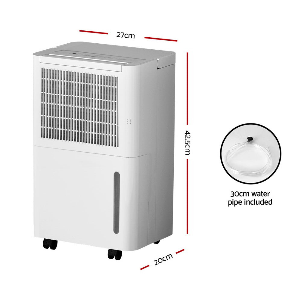 Devanti Dehumidifier 12L Air Purifier White - Mega Pet Store