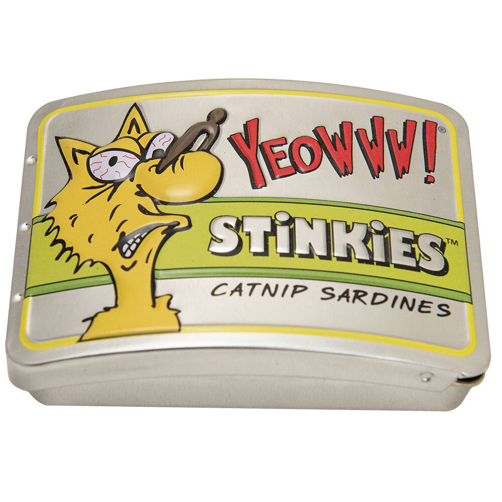 Yeowww! Stinkies Catnip Sardines Cat Toys- Tin of 3