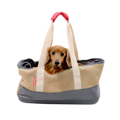 Ibiyaya Light Pet Carrier with Hardshell Base for Dachshunds & Long Pets