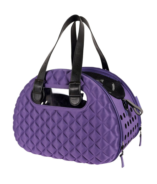 Ibiyaya Diamond Deluxe Foldable Pet Carrier with Shoulder Strap