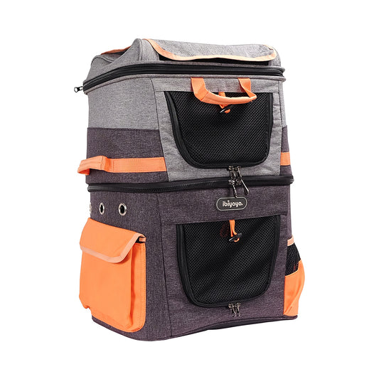 Ibiyaya Two-tier Pet Backpack - Mega Pet Store