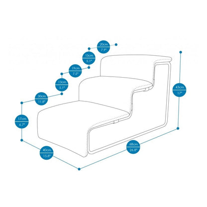 Ibiyaya Everest Practical Pet Stairs for Cats & Dogs - NEW Large Steps