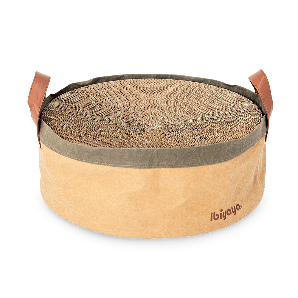 Ibiyaya Sand Dune Cat Scratcher with Replaceable Cardboard Insert