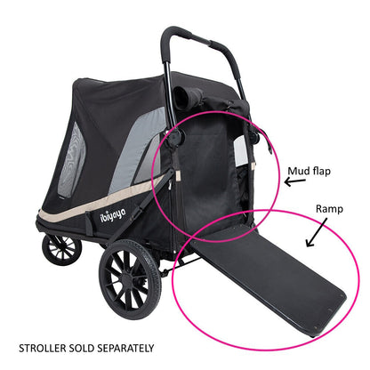 Ibiyaya Portable Dog Ramp & Mud Shield for the Grand Cruiser Stroller