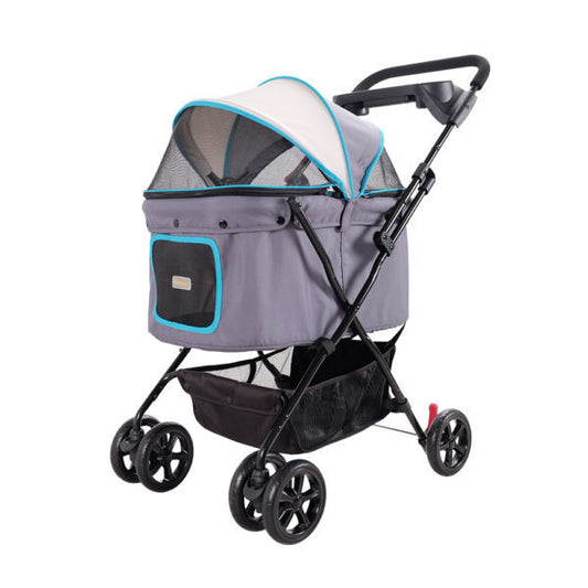 Easy Strolling Pet Buggy - Simple Gray by Ibiyaya