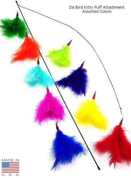 Da Bird Kitty Feather Puff Replacement Refill for Cat Wand