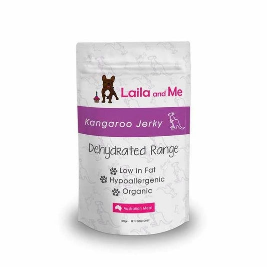 Laila & Me Australian Dehydrated Kangaroo Jerky Dog & Cat Treat - 80g