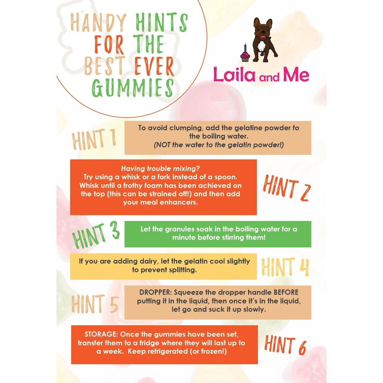 Laila & Me DIY Probiotic Gummi Mix Powder for Dogs 200g