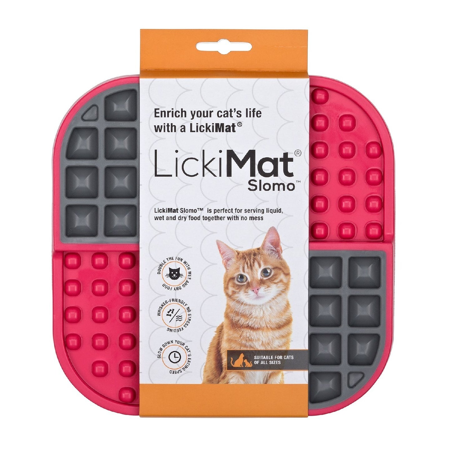 LickiMat Slomo Wet & Dry Double Slow Food Cat Bowl