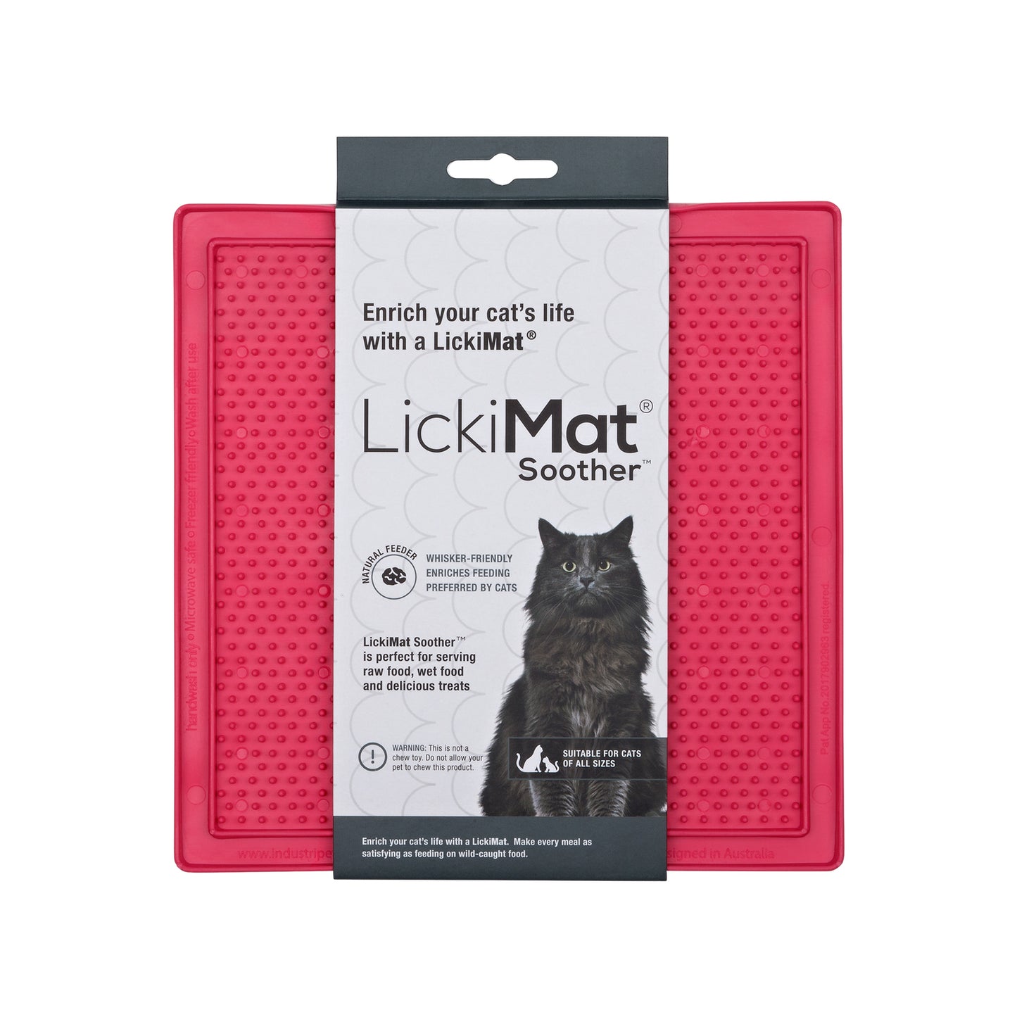 Lickimat Soother Original Slow Food Licking Mat for Cats