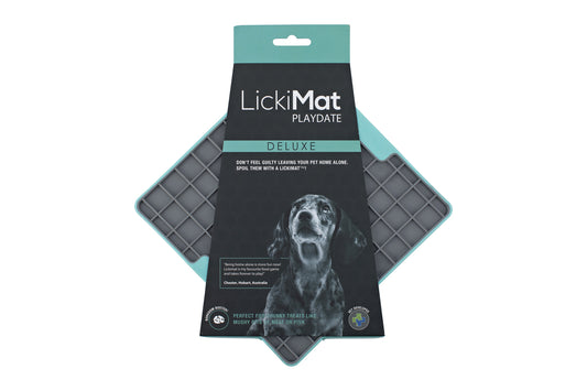 LickiMat Playdate Tuff Slow Food Bowl Anti-Anxiety Mat for Dogs