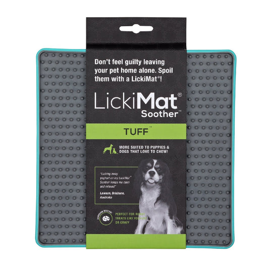 LickiMat Soother Tuff Slow Food Mat Dog Bowl