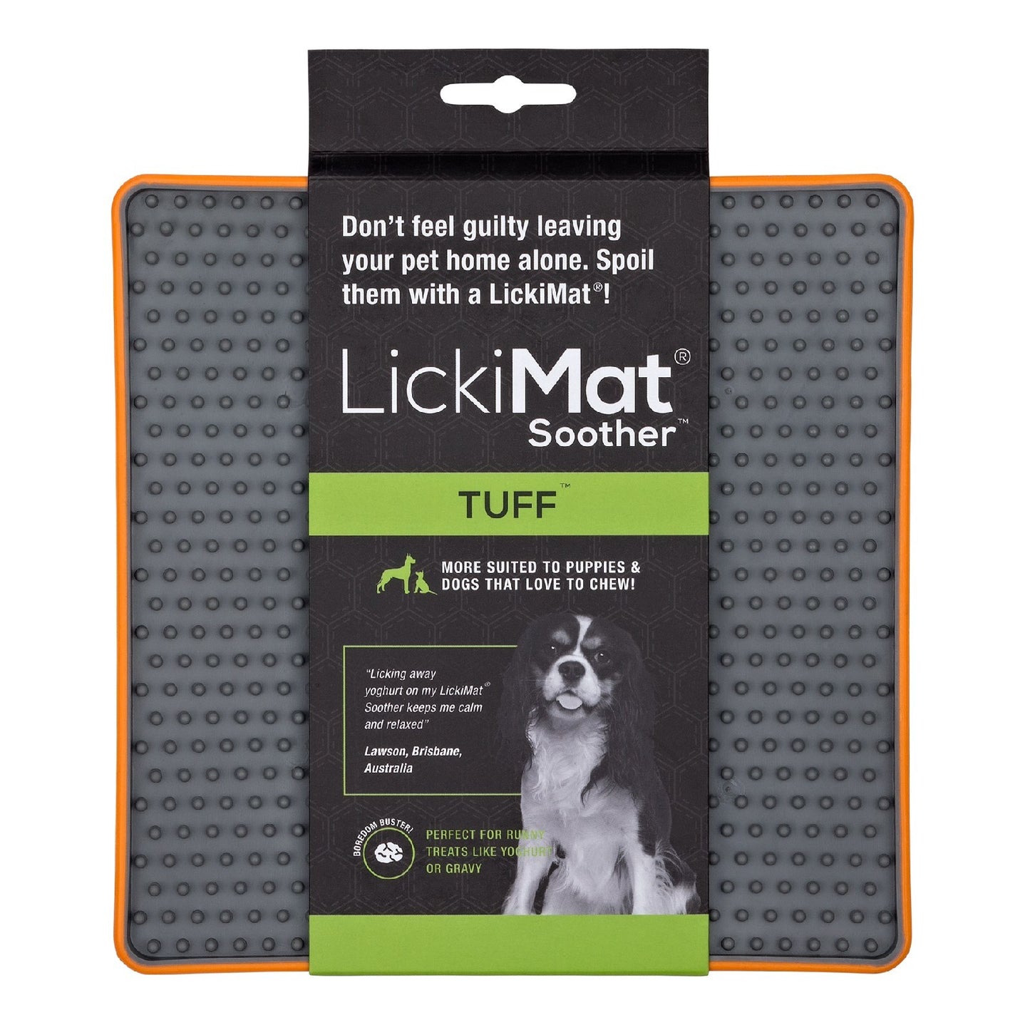 LickiMat Soother Tuff Slow Food Bowl Anti-Anxiety Mat for Dogs - Purple