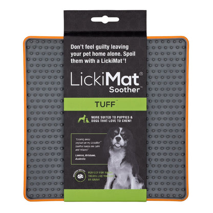 LickiMat Soother Tuff Slow Food Bowl Anti-Anxiety Mat for Dogs - Purple