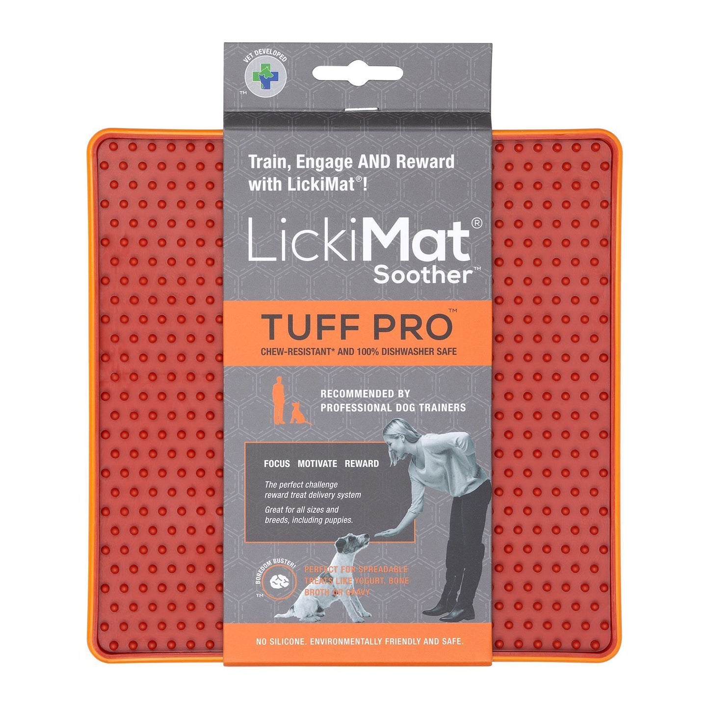 LickiMat Soother PRO Tuff Slow Food Licking Mat for Dogs