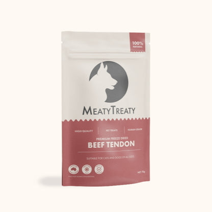 Meaty Treaty Freeze Dried Beef Tendon Cat & Dog Treats 70g