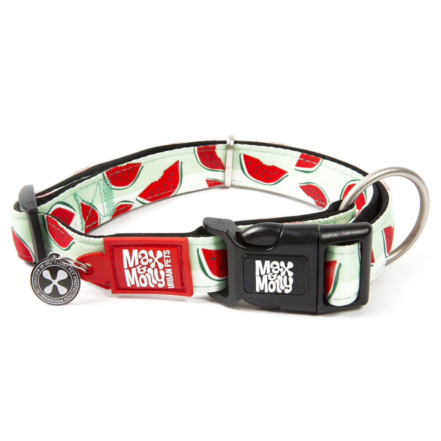 Max & Molly Smart ID Dog Collar - Watermelon