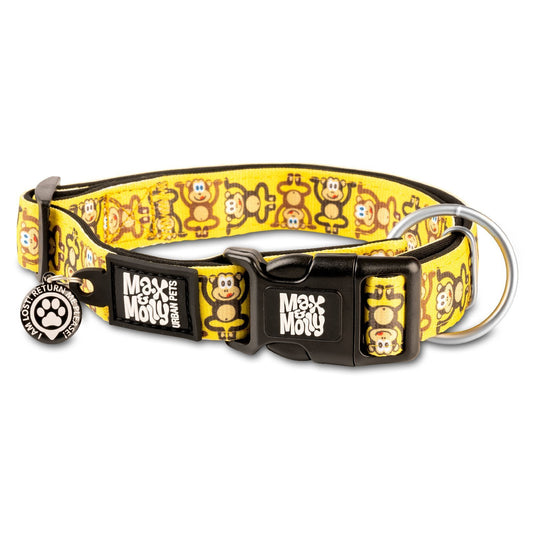 Max & Molly Smart ID Dog Collar - Monkey Maniac