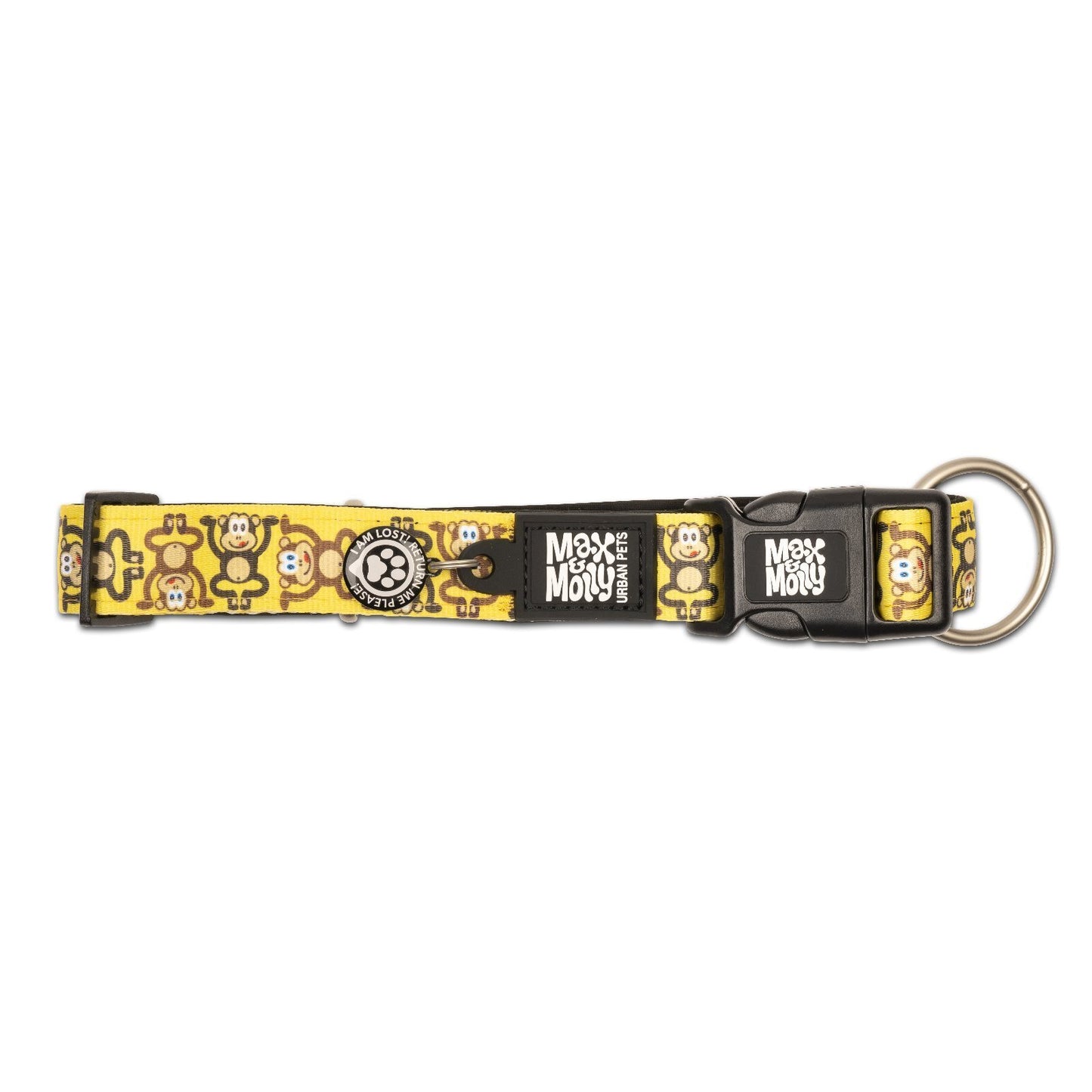 Max & Molly Smart ID Dog Collar - Monkey Maniac