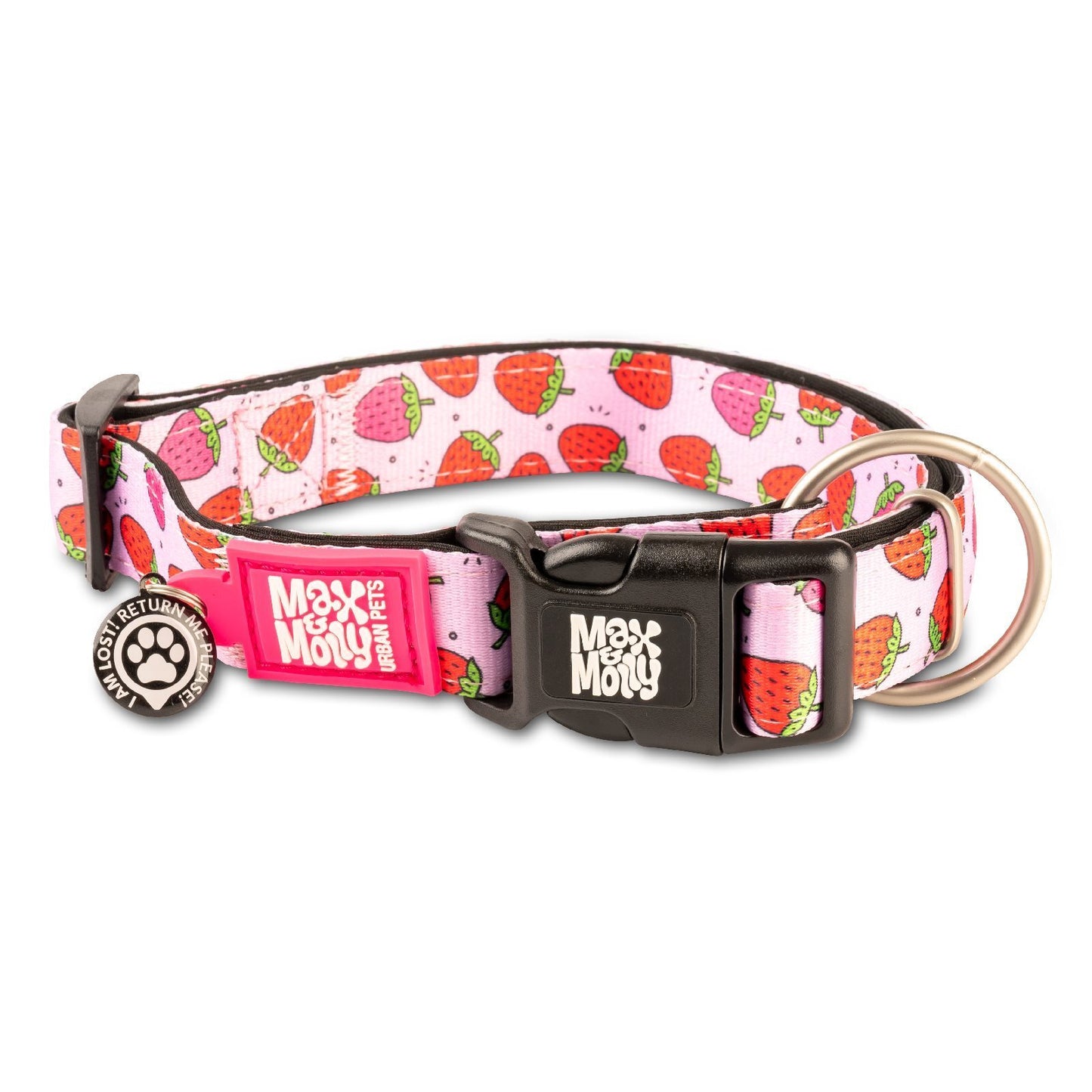 Max & Molly Smart ID Dog Collar - Strawberry Dream