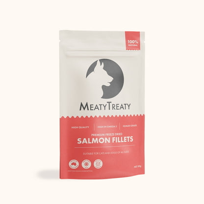 Meaty Treaty Salmon Fillet Cat & Dog Treats 80g