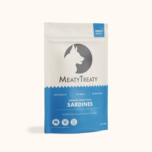 Meaty Treaty Whole Sardines Cat & Dog Treats 100g