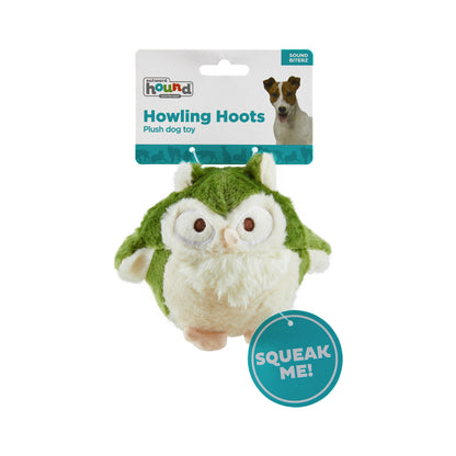 Outward Hound Howling Hoots Plush Squeaky Owl Dog Toy